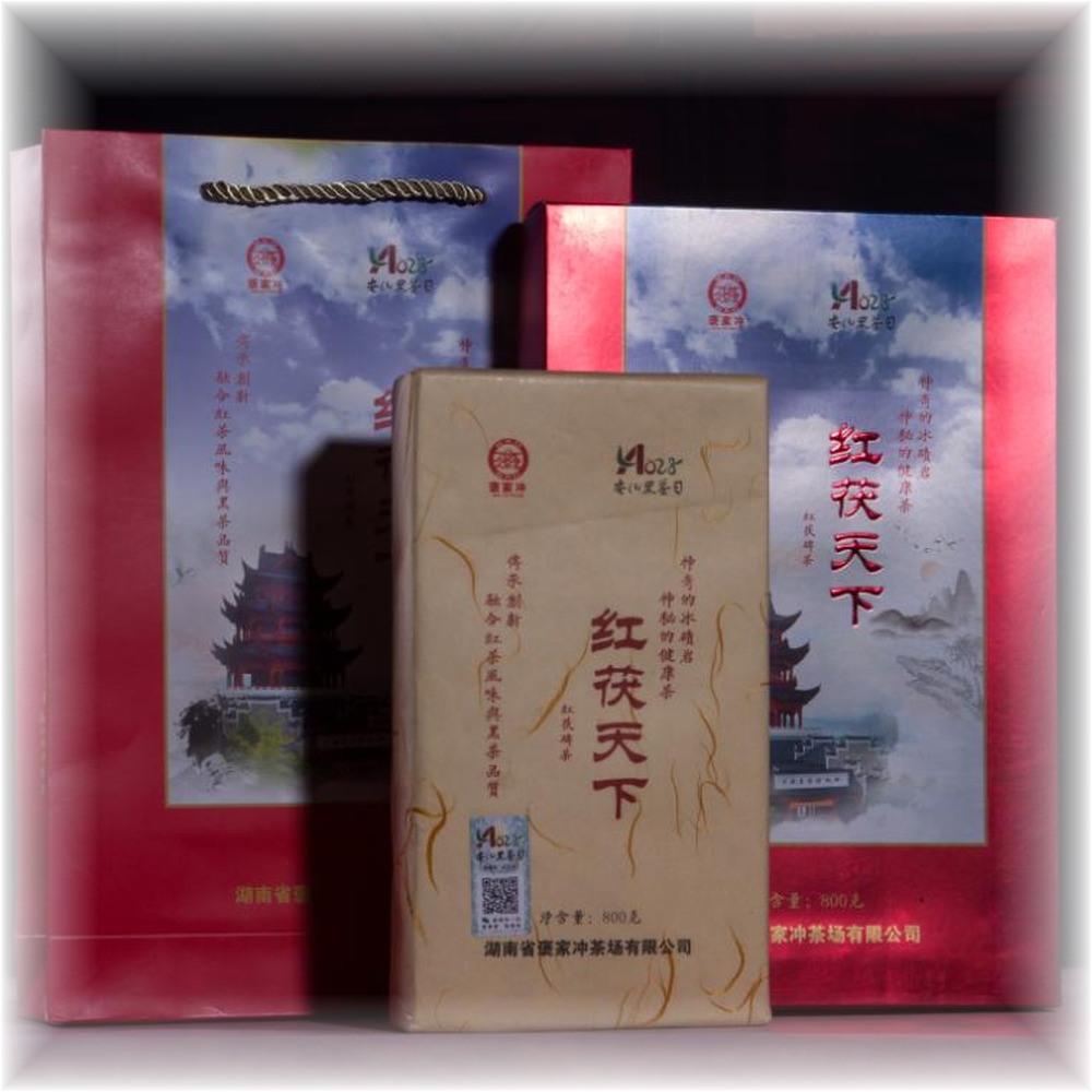 茯砖压制与金花细节